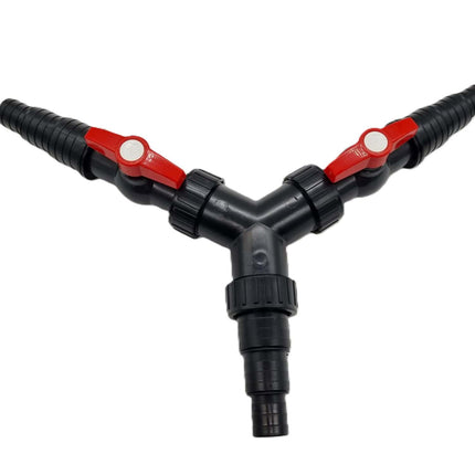 Universaladapter 3-vägs med kran 11/2"