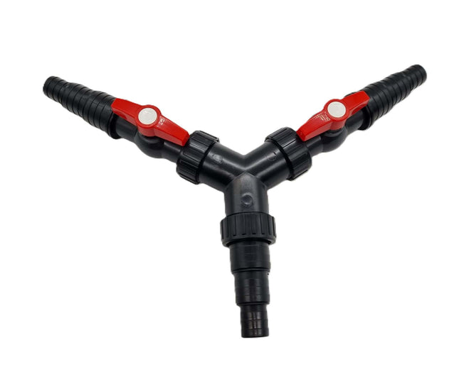 Universaladapter 3-vägs med kran 11/2"