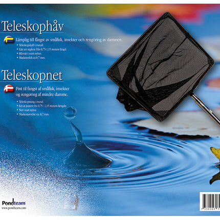 Håv fin med teleskop 0,75-1,15 m