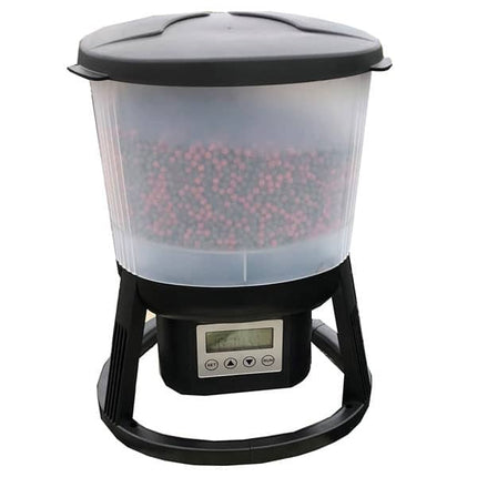 Foderautomat med timer, batteridriven